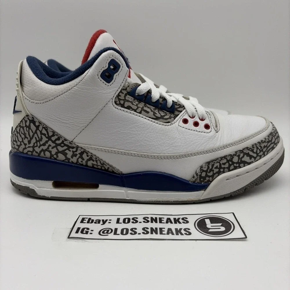 Size 8 - Jordan 3 Retro OG Mid True Blue (854262-106)